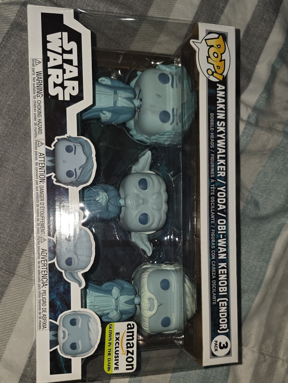 Funko Star Wars 3-Pack Glow Green Vinyl Figures (Blue-Green)